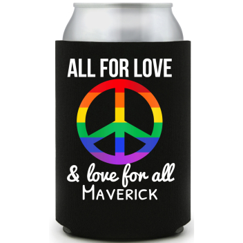 All For Love Love For All Full Color Foam Collapsible Coolies All Over Print Style 173095
