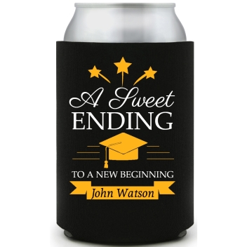 A Sweet Ending To A New Beginning Full Color Foam Collapsible Coolies All Over Print Style 171701