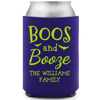Boos And Booze The Williams Family Full Color Foam Collapsible Coolies All Over Print Style 167581