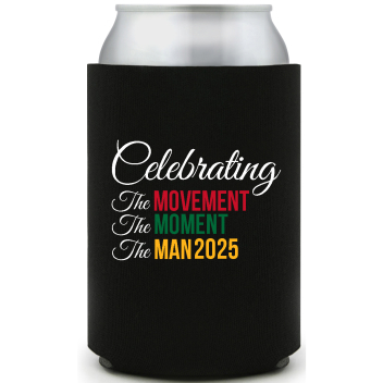 Celebrating The Movement Moment Man 2025 Full Color Foam Collapsible Coolies All Over Print Style 169453
