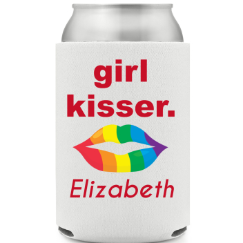 Girl Kisser Full Color Foam Collapsible Coolies All Over Print Style 173260