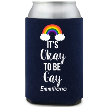 It's Okay To Be Gay Full Color Foam Collapsible Coolies All Over Print Style 173223
