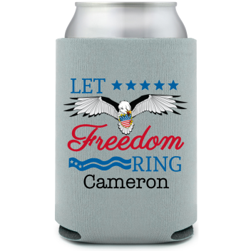 Let Freedom Ring Full Color Foam Collapsible Coolies All Over Print Style 173009