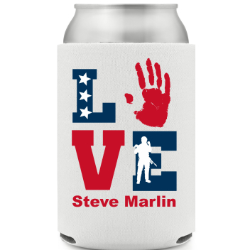 Love Full Color Foam Collapsible Coolies All Over Print Style 172506