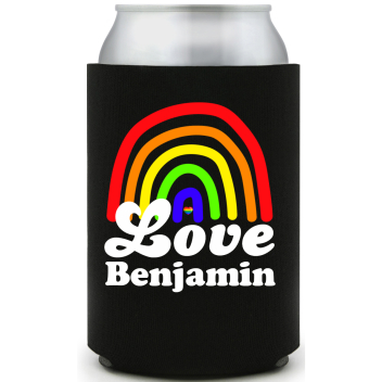 Love Full Color Foam Collapsible Coolies All Over Print Style 173092