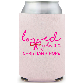 Loved John 3 16 Christian Hope Full Color Foam Collapsible Coolies All Over Print Style 169614
