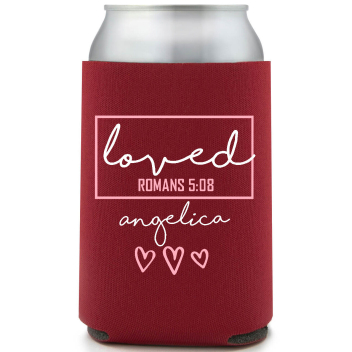 Loved Romans 508 Angelica Full Color Foam Collapsible Coolies All Over Print Style 169500