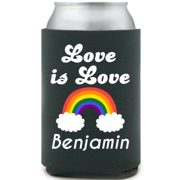 Love Is Love Full Color Foam Collapsible Coolies All Over Print Style 173215