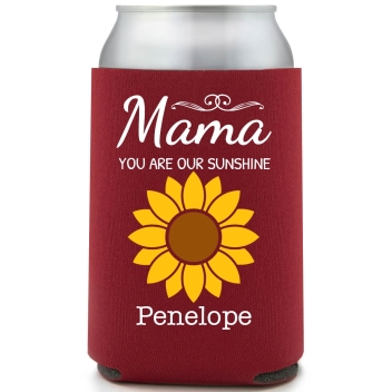 Mama You Are Our Sunshine Full Color Foam Collapsible Coolies All Over Print Style 172502
