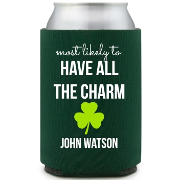 Most Likely To Have All The Charm John Watson Full Color Foam Collapsible Coolies All Over Print Style 170059