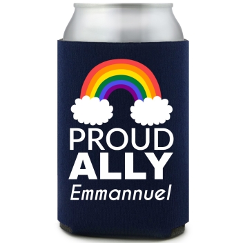Proud Ally Full Color Foam Collapsible Coolies All Over Print Style 173226