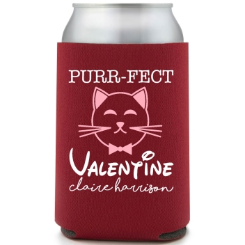 Purrfect Valentine Claire Harrison Full Color Foam Collapsible Coolies All Over Print Style 169601