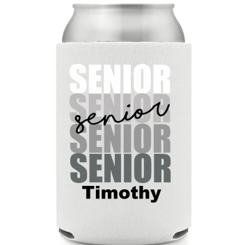 Senior Full Color Foam Collapsible Coolies All Over Print Style 171293