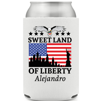 Sweet Land Of Liberty Full Color Foam Collapsible Coolies All Over Print Style 173046
