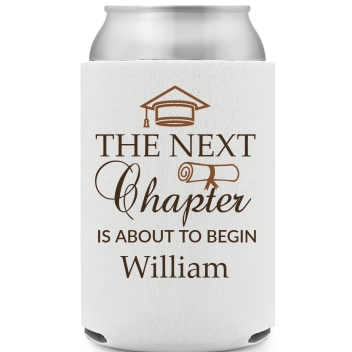 The Next Chapter Is About To Begin Full Color Foam Collapsible Coolies All Over Print Style 171445