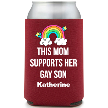 This Mom Supports Her Gay Son Full Color Foam Collapsible Coolies All Over Print Style 173098