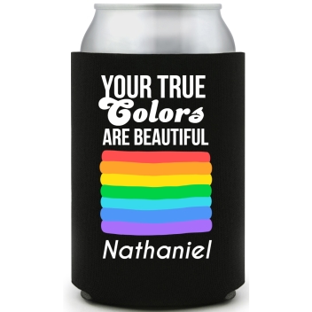 Your True Colors Are Beautiful Nathaniel Full Color Foam Collapsible Coolies All Over Print Style 173276