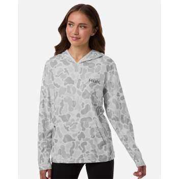 Huk Women's Coldfront+ Kc Print Hooded Sweatshirt - H6130037