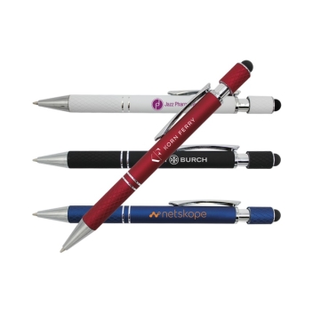 Halcyon Executive Metal Spin Top Pen With Stylus