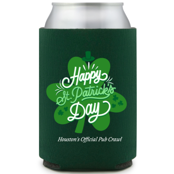 Happy St. Patrick&rsquo;s Day Full Color Can Coolers