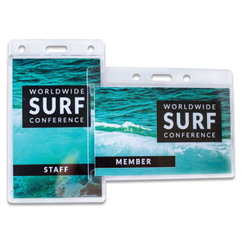Hard Plastic Acrylic Badge Holder With Slot