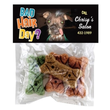 Header Bag With Dog Bone Treats