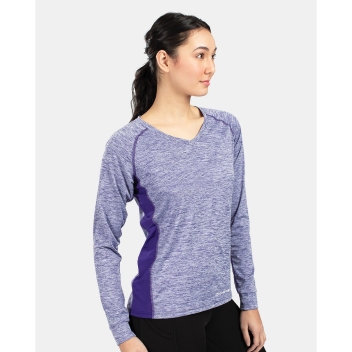 Holloway Women's Electrify Coolcore&reg; Long Sleeve V-neck T-shirt - 222770