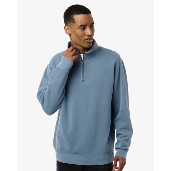 Independent Trading Co. Unisex Pigment-dyed Quarter-zip Pullover - Prm4600qz