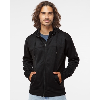 Independent Trading Co. Unisex Poly-tech Full-zip Hooded Sweatshirt - Exp80ptz