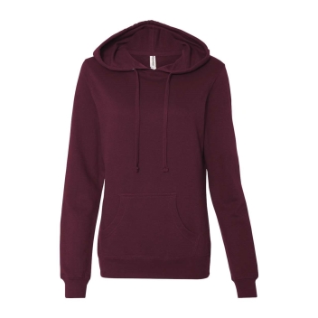 Independent Trading Co. Women's Junior Fit Heavenly Fleece Lightweight Hooded Sweatshirt - Ss650
