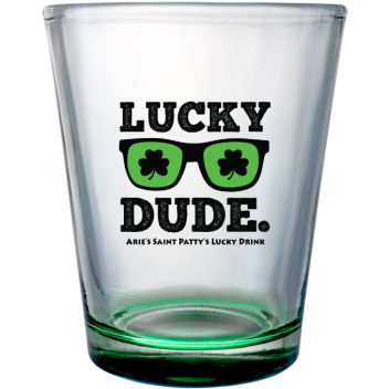 Lucky Dude St. Patrick’s Clear Shot Glass