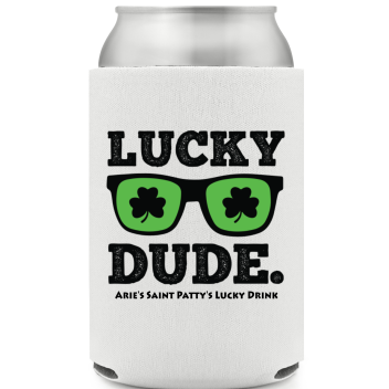 Lucky Dude St. Patrick&rsquo;s Full Color Can Coolers