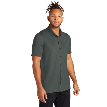 Mercer+mettle Stretch Pique Full-button Polo