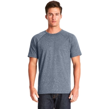 Next Level Apparel Men's Mock Twist Short-sleeve Raglan T-shirt