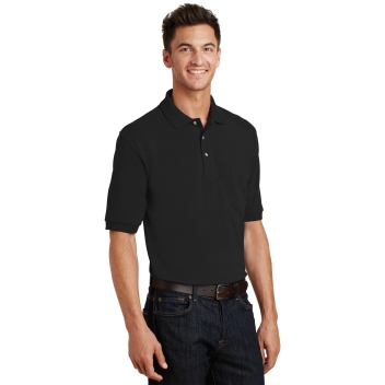 Port Authority Heavyweight Cotton Pique Polo With Pocket.