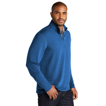 Port Authority Microterry 1/4-zip Pullover
