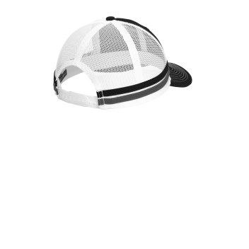Port Authority Two-stripe Snapback Trucker Cap.