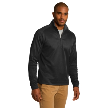 Port Authority Vertical Texture 1/4-zip Pullover.