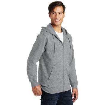 Port & Company Fan Favorite Fleece Full-zip Hooded Sweatshirt.