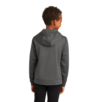 Port & Company Youth Performance Fleece Pullover Hooded Sweatshirt.