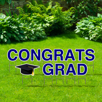 Pre-packaged Congrats Grad Yard Letters