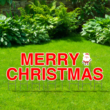 Pre-packaged Merry Christmas Yard Letters