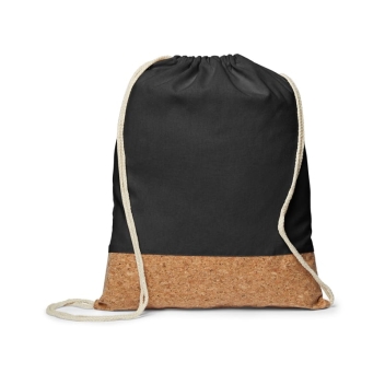 Cork Drawstring Sling Bag