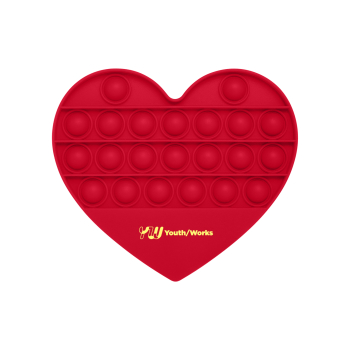 Push Pop Bubble Heart Shape Fidget Sensory Toy