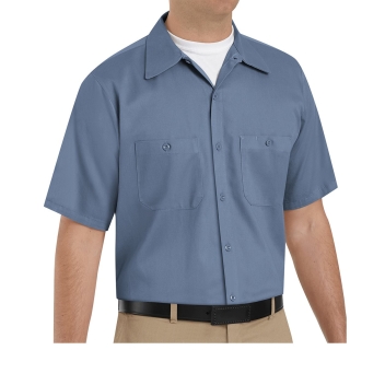 Red Kap Men's Cotton Short Sleeve Uniform Shirt - Sc40