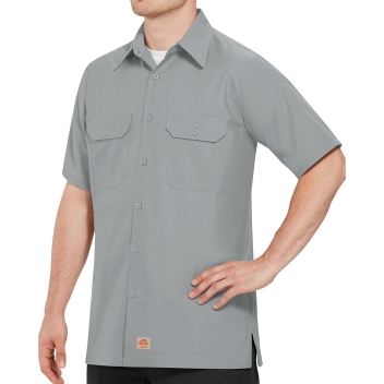 Red Kap Men's Tall Ripstop Short Sleeve Work Shirt - Sy60t
