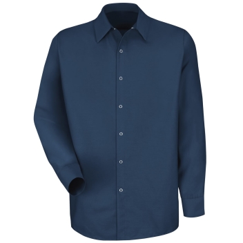 Red Kap Men's Tall Specialized Pocketless Long Sleeve Work Shirt - Sp16t