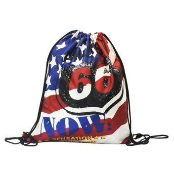 Rush Full Color Drawstring Backpack Sports Bags