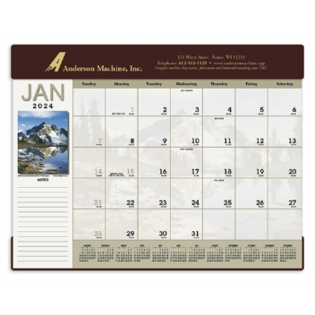 Scenic Desk Pad 2024 Calendar