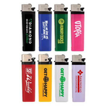 Solid Colored Standard Flint Cigarette Lighters